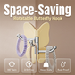 🦋Rotatable butterfly hook – no drilling needed, 3 arms for all your accessories, keeps everything organized