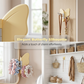 🦋Rotatable butterfly hook – no drilling needed, 3 arms for all your accessories, keeps everything organized