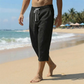 👖☀️🌊 LIMITED-TIME 50% OFF! Men’s Casual Capri Pants with Drawstring Waist – Breathable Cotton, Loose Fit, 3/4 Length – Perfect for Beach, Park, or Weekend Chill 🏖️😎
