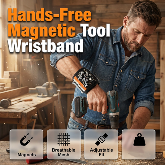 🧲Adjustable Magnetic Tool Holder Wristband🙌