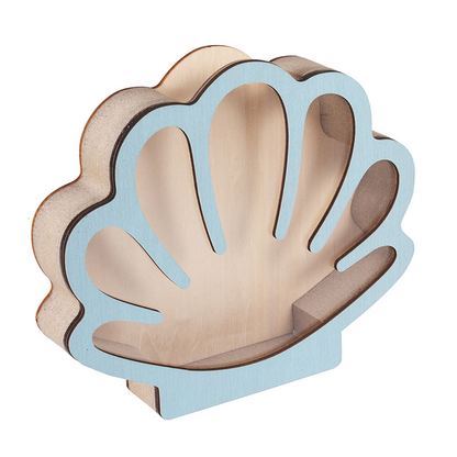 Seashell Display Case with Acrylic Panel