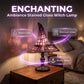🧙‍♀️Enchanting Ambiance Stained Glass Witch Lamp💡