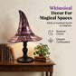 🧙‍♀️Enchanting Ambiance Stained Glass Witch Lamp💡