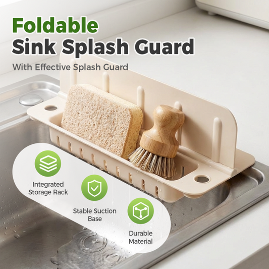 💧Foldable Sink Splash Guard with Suction Cups🧽
