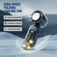 ❄️High-Speed Folding Cooling Fan with LED Light💨
