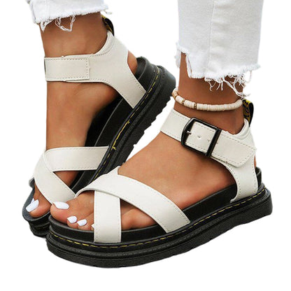 👠Women's Adjustable Buckle Platform Sandals☁️