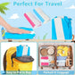 ☁️LAST DAT 49% OFF🌊Colorful Striped Inflatable Pool Float with Inflator