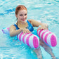 ☁️LAST DAT 49% OFF🌊Colorful Striped Inflatable Pool Float with Inflator