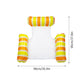 ☁️LAST DAT 49% OFF🌊Colorful Striped Inflatable Pool Float with Inflator