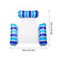 ☁️LAST DAT 49% OFF🌊Colorful Striped Inflatable Pool Float with Inflator