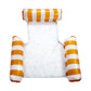 ☁️LAST DAT 49% OFF🌊Colorful Striped Inflatable Pool Float with Inflator