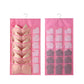🧦 LIMITED-TIME 50% OFF! ✨ Double-Sided Storage Underwear Hanging Organizer – Transparent Mesh, Rotatable Hook, Space-Saving 👙