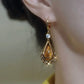 Elegant Teardrop Drop Earrings | Vibrant Cubic Zirconia & Gold-Plated Jewellery | Lightweight Statement Earrings for Women