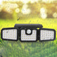 ☀️Solar 3-Heads Wall Light With Sensor Lighting Function