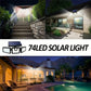 ☀️Solar 3-Heads Wall Light With Sensor Lighting Function