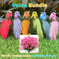 🐦12PCS Artificial Feathered Birds with Clips🌈
