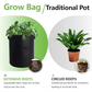 ⏳Limited-time 50% off⏰Large Capacity PE Grow Bags (18L/26L/38L) for Potato, Tomato & Vegetable Gardening🌱🥔