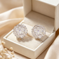 💎Elegant Sparkling Floral Stud Earrings☁️
