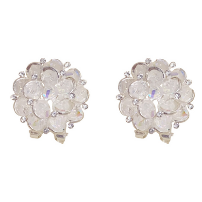 💎Elegant Sparkling Floral Stud Earrings☁️