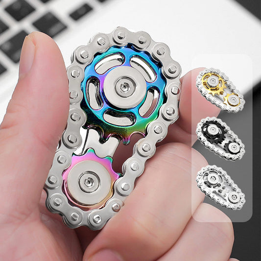 ⚙️Stainless Steel Gear Chain Fidget Spinner