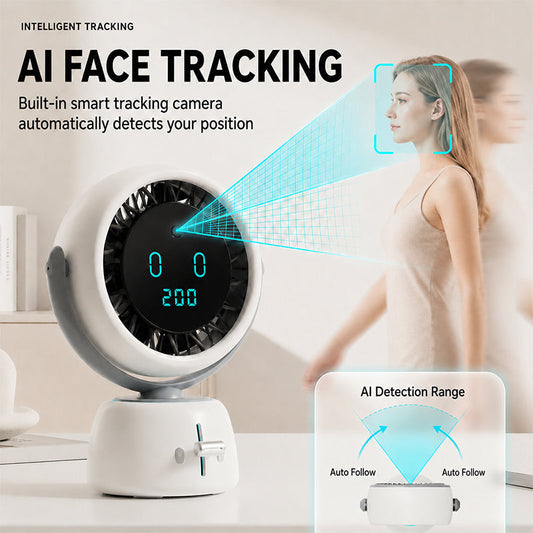 🤖 Smart Face Tracking Desktop Fan