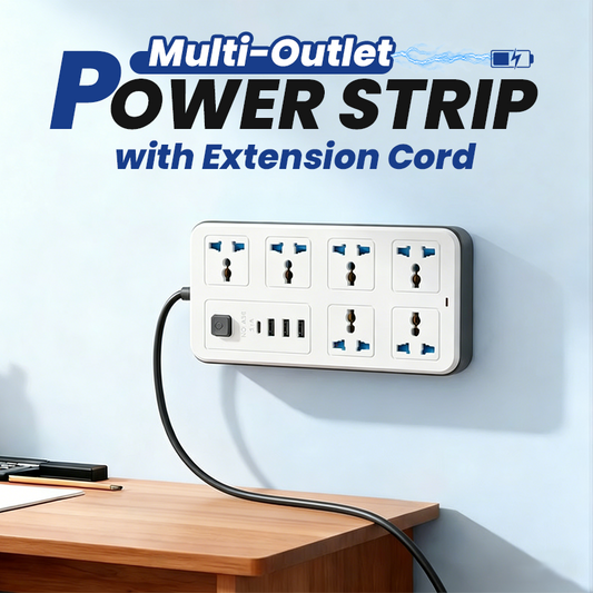 🔌 Multi-Outlet Power Strip with Extension Cord ⚡