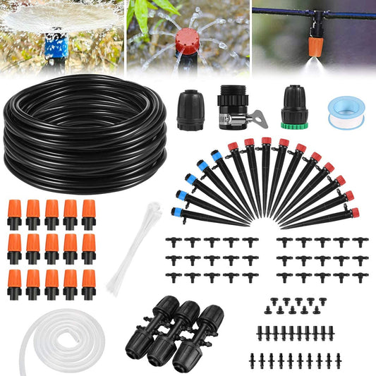 💧 Garden Automatic Micro Irrigation Tubing Kits, Water-Saving Sprinkler 🛠️
