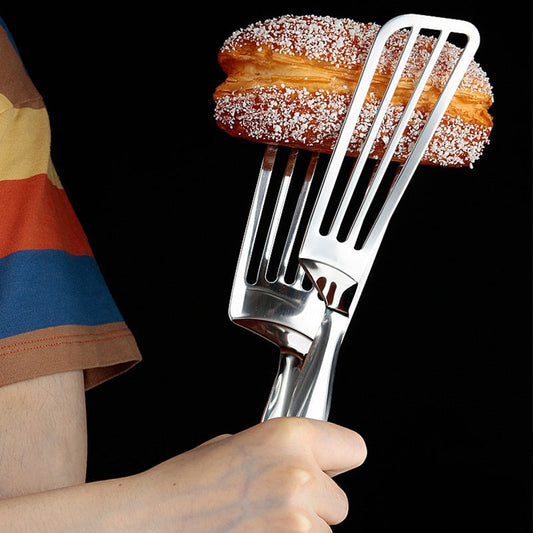 🎁2026 New Arrivals 50% OFF💥🍳 304 Stainless Steel Spatula Tongs – A Versatile Kitchen Tool! 🍖