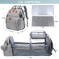 🎒 Foldable Diaper Bag with Changing Station