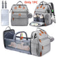 🎒 Foldable Diaper Bag with Changing Station