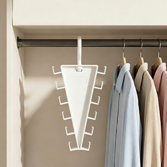 🎁2026 New Arrivals 50% OFF💥Multifunctional Triangle Closet Organizer – V-Shaped Space-Saving Design, Double-Sided Hooks & 360° Rotating Hook – Declutter Your Wardrobe in Style ✨