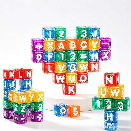 🧲 Magnetic Alphabet Number Cubes for Children