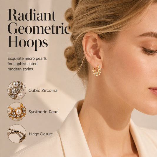 💫 50% OFF – Large Crystal Hoop Earrings – Gold-Plated, Nickel-Free & Lightweight – Perfect for Everyday Elegance 💎