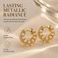 💫 50% OFF – Large Crystal Hoop Earrings – Gold-Plated, Nickel-Free & Lightweight – Perfect for Everyday Elegance 💎
