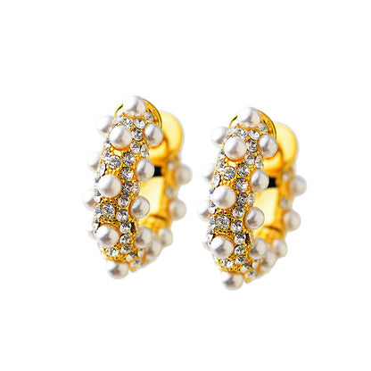 💫 50% OFF – Large Crystal Hoop Earrings – Gold-Plated, Nickel-Free & Lightweight – Perfect for Everyday Elegance 💎