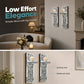 📢 LIMITED TIME 49% OFF! ⏰ Crushed Crystal Glass Candle Sconces – Set of 2, Sparkling Mirror Holders with Warm Ambient Glow 🕯️