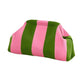 Knit Striped Dumpling Clutch Bag