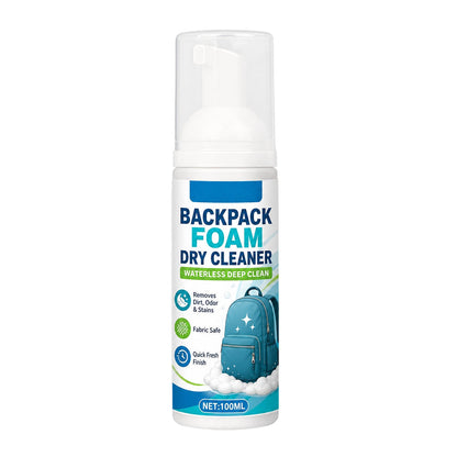 🛡️ Waterless Backpack Foam Cleaner Stain and Odor Remover for Canvas and Nylon Bags 100ml