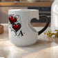 ❤️ Color Changing Heart Handle Ceramic Mug for Valentine's Day ☕