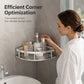 🚿 BUY 2 GET 1 FREE! 🏠 Drill-Free Corner Shower Storage – Easy install, strong adhesive & rust-proof – Perfect for bathroom organization ✨