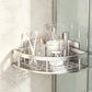 🚿 BUY 2 GET 1 FREE! 🏠 Drill-Free Corner Shower Storage – Easy install, strong adhesive & rust-proof – Perfect for bathroom organization ✨