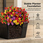 📢📢50% OFF !! ⏰Outdoor Solar Garden Light with Planter Base