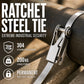 🔒 Heavy Duty Stainless Steel Cable Tie with Flip Lock Buckle ⚙️