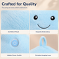 🌈 Cute Smiling Star Glowing Plush Pillow 🧸