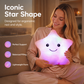 🌈 Cute Smiling Star Glowing Plush Pillow 🧸