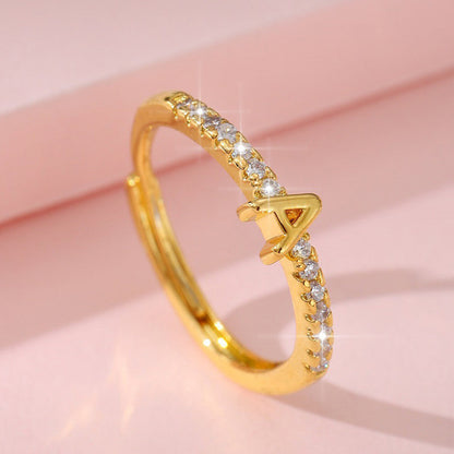🎁2026 New Arrivals 50% OFF💥Minimalist Adjustable Initial Ring for Women