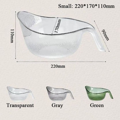 🎁2026 New Arrivals 50% OFF💥Wash Rice Without Losing a Grain – Fine Mesh Colander Bowl with Handle. UK Stock