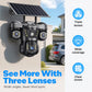 🎁2026 New Arrivals 50% OFF💥Solar Triple-Lens Security Camera – 360° Coverage, Wireless & All-Weather – Clear Day/Night Monitoring 🏠