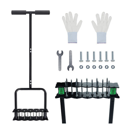 🎁2026 New Arrivals 50% OFF💥Heavy‑Duty Manual Lawn Coring Aerator‑ Adjustable Carbon Steel Soil Plug Aerator with Spring Ejection for Yard & Garden Lawn Care