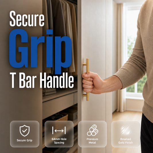 ✨ Modern Stainless Steel T-Bar Cabinet Handles 🔒